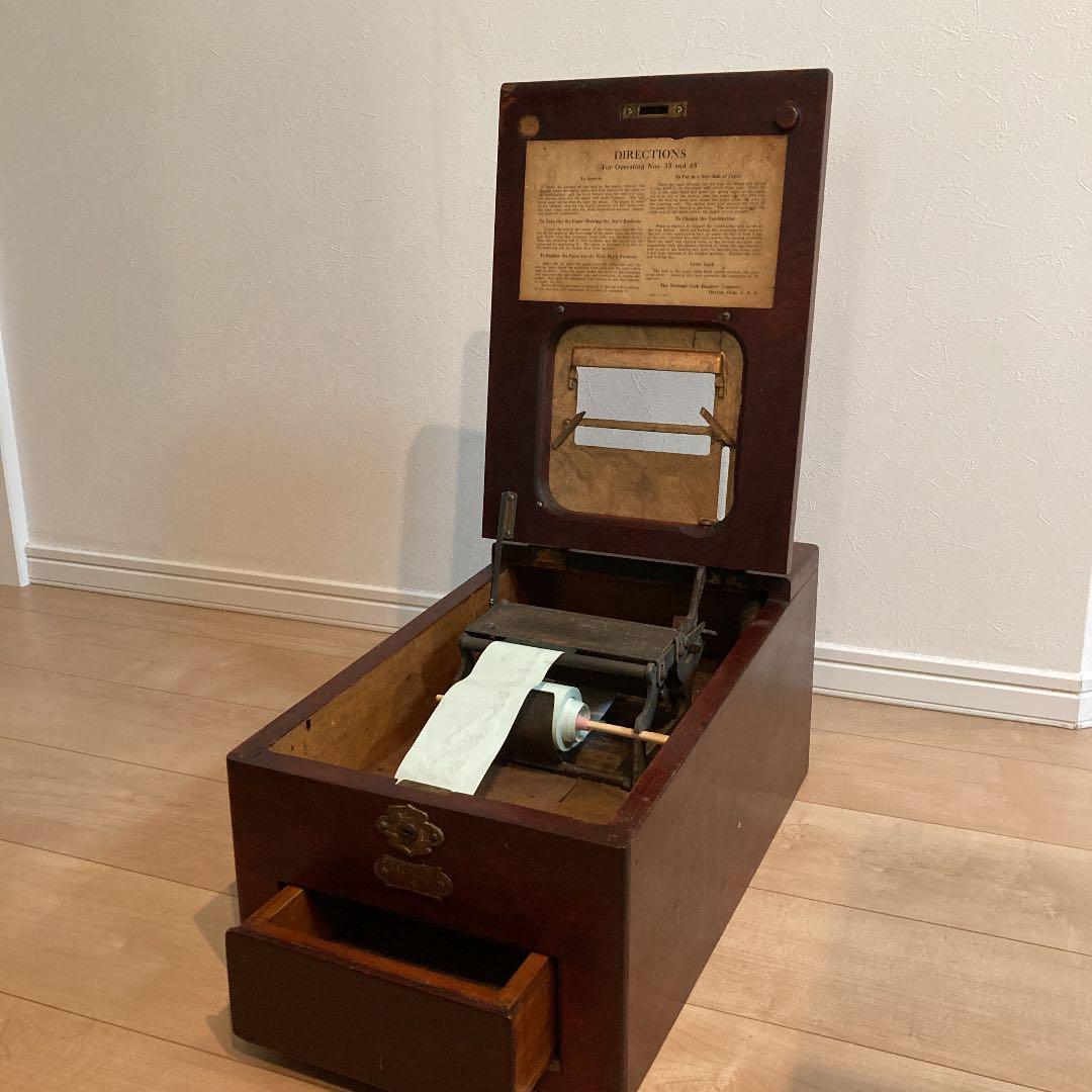 アンティーク　レジスター　木製