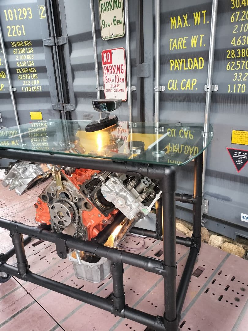 ダッヂチャレンジャーV8 6.4L エンジンカウンターテーブル エンジンテーブル