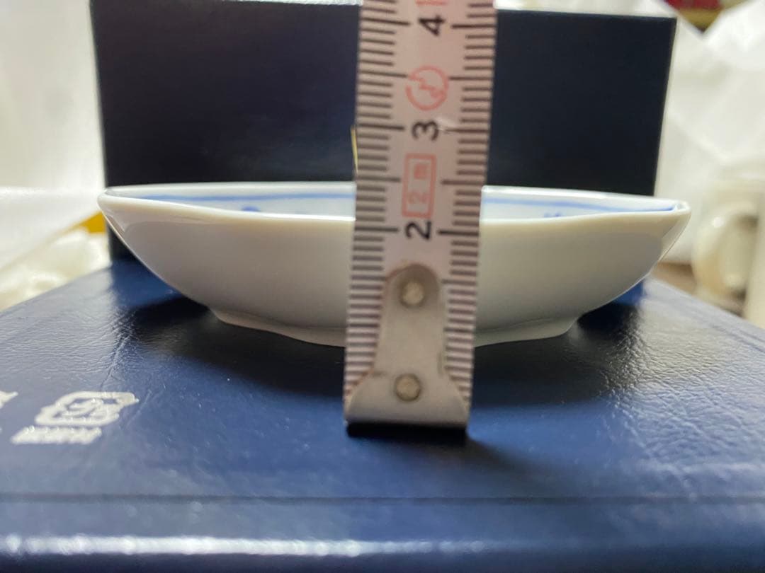 MEISSEN 花と蝶模様 八角形皿 ギフトボックス付き