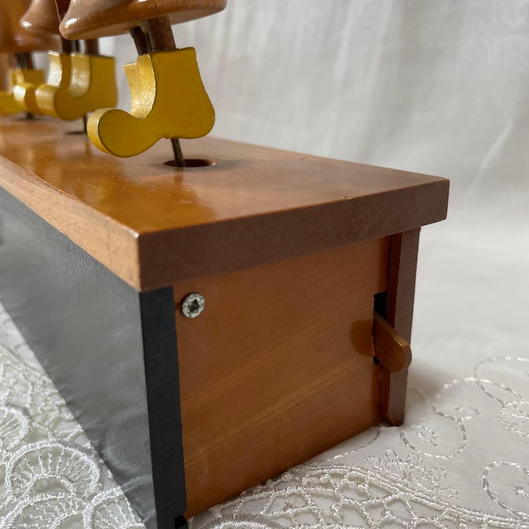 美品　prologue カラクリ　ピエロ　オルゴール　木製　置物　インテリア