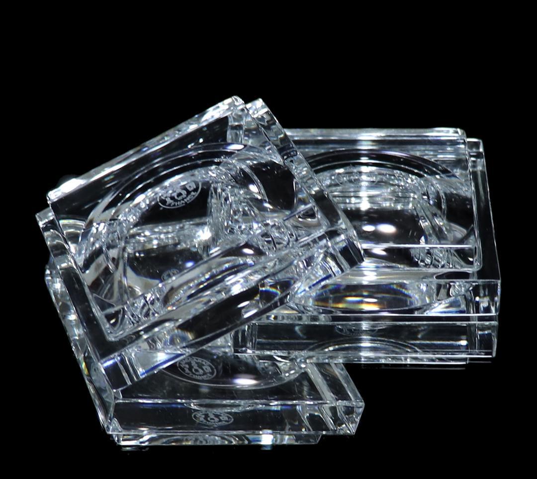 オールド・バカラ ジョルジュシュヴァリエ氏作 バターディッシュ ペア 調味料入れ