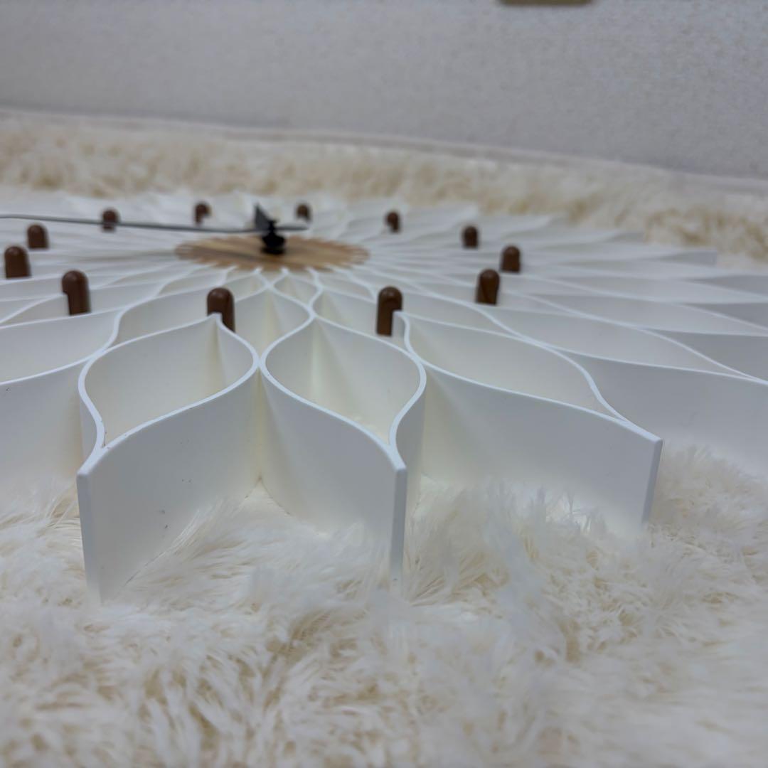 送料無料 Francfranc ルファール ホワイト 掛時計