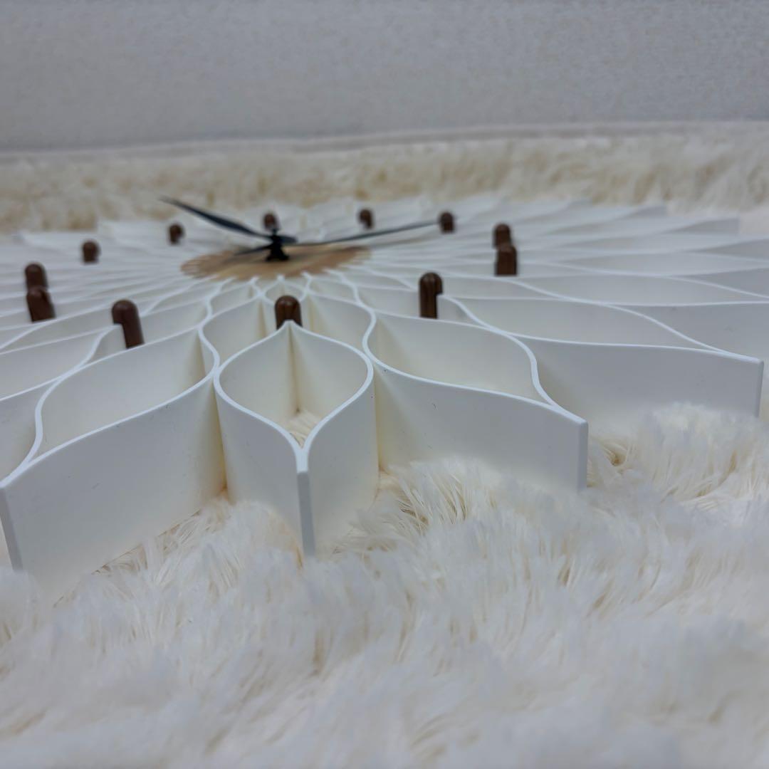 送料無料 Francfranc ルファール ホワイト 掛時計