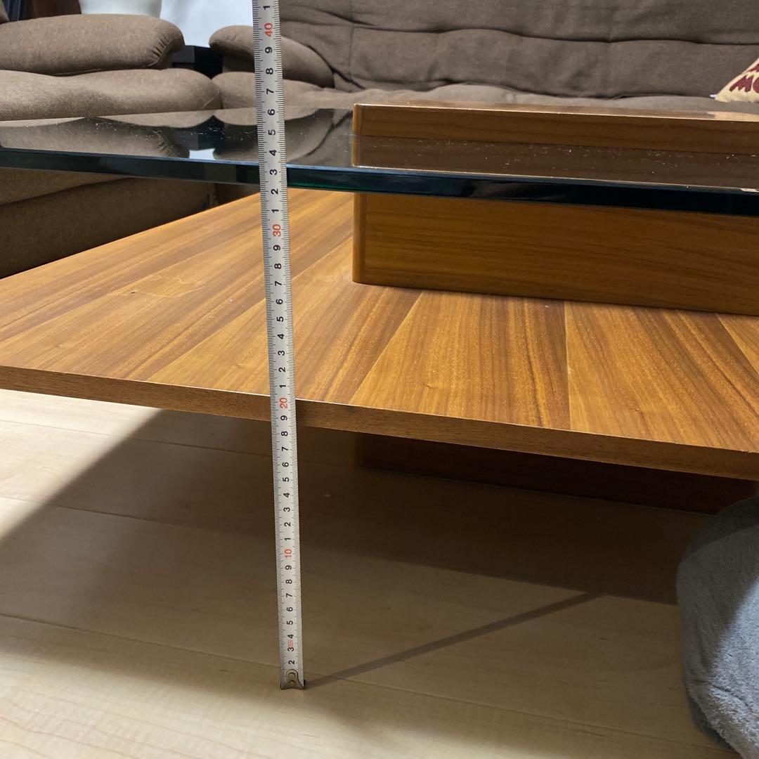 【1/5まで出品】ローテーブル センターテーブル ガラステーブル正方形