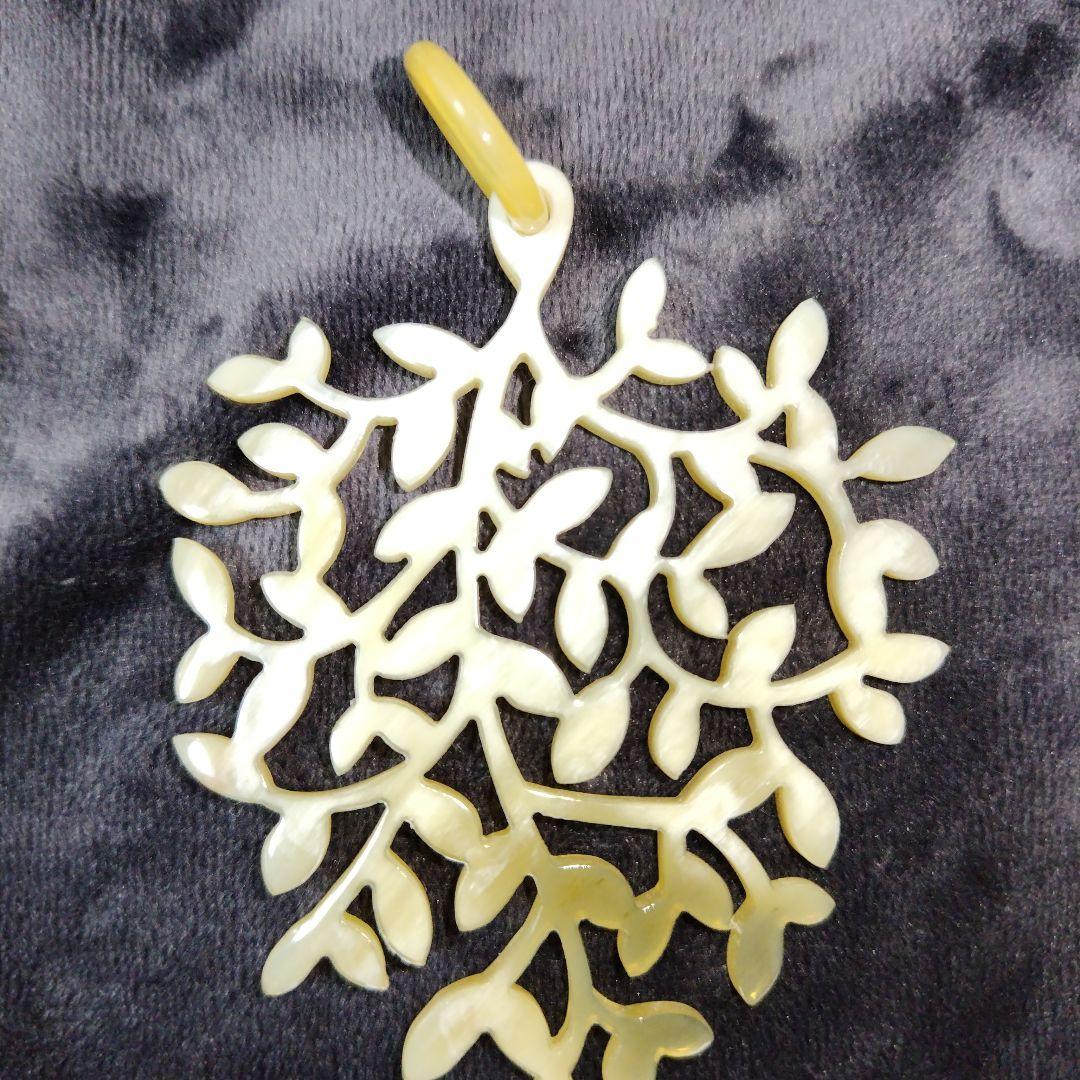 押田ヒロミ　パール＋水牛ペンダントトップ dツーウェイロングネッレス