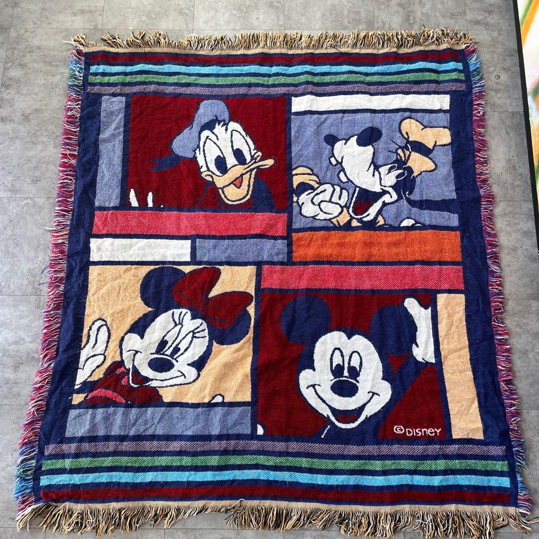 ディズニーキャラクター 織物マット ラグ USA製 ヴィンテージ 80's