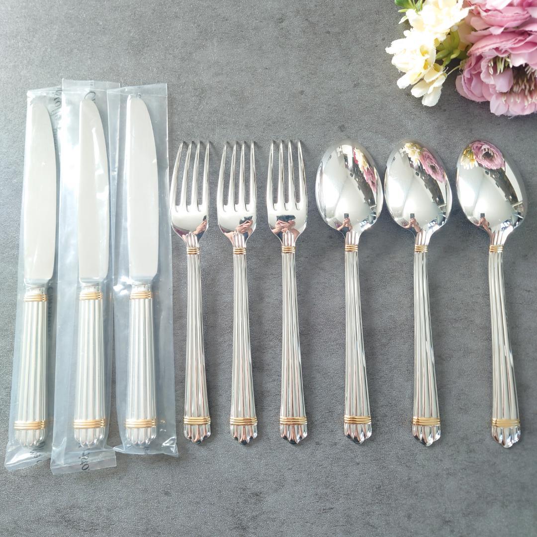 美品 クリストフル アリアゴールドリング デザートサイズ 未開封含む 9点