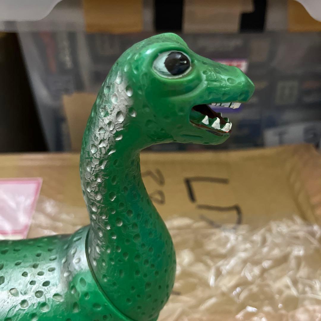 ⚠️激レア 野村トーイ ネッシー 怪獣王子 ソフビ 緑色 1960年代 当時