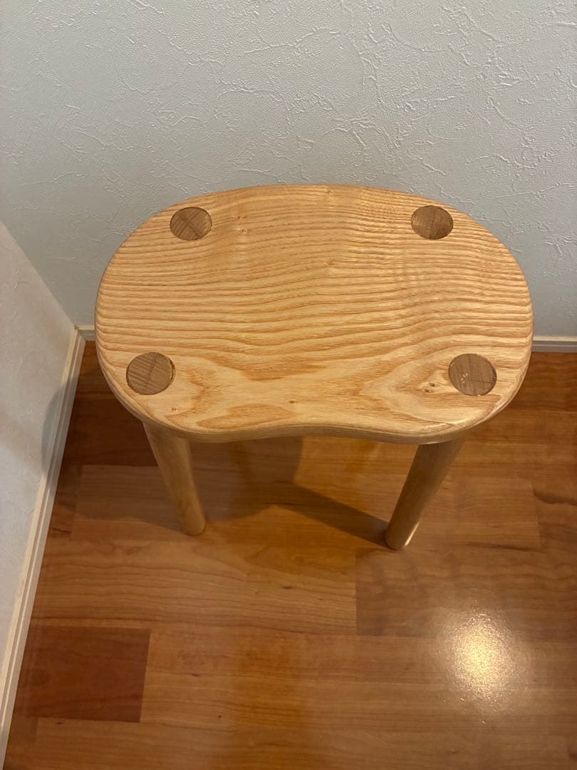 注文製作　栗の無垢材のスツール