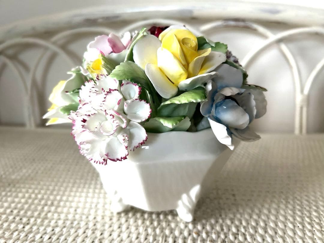 ロイヤルドルトン 陶花 薔薇 花束 英国