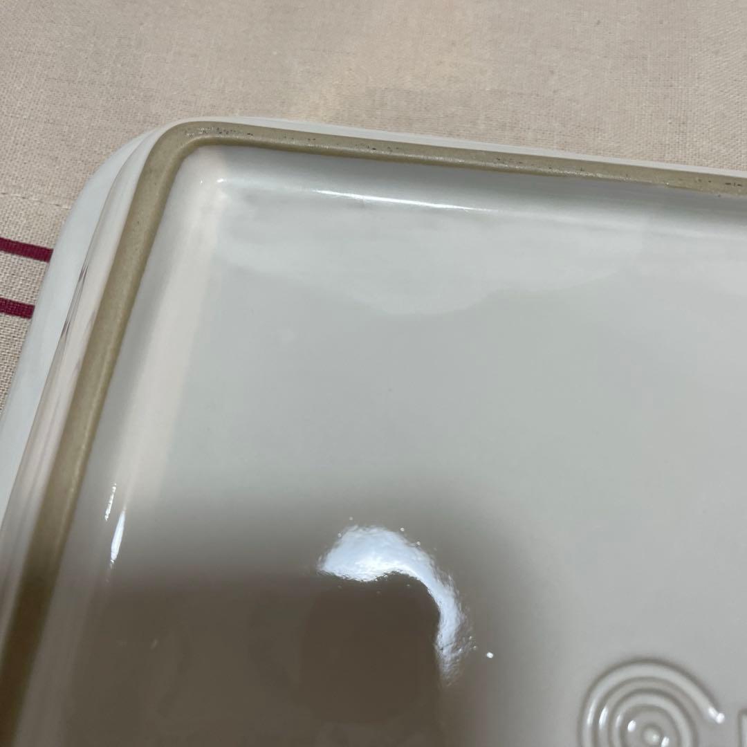 《美品》ルクルーゼ　長方形皿&フラワーディッシュ 4点セット