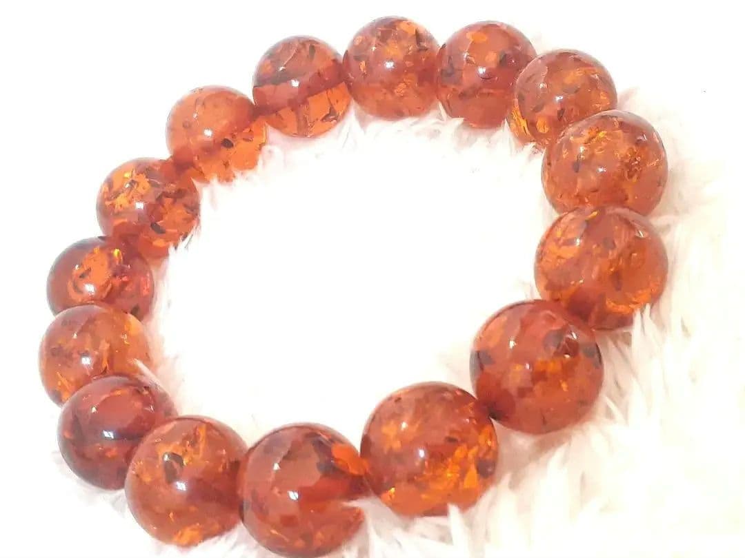 琥珀　ブレスレット　サイズ16～17