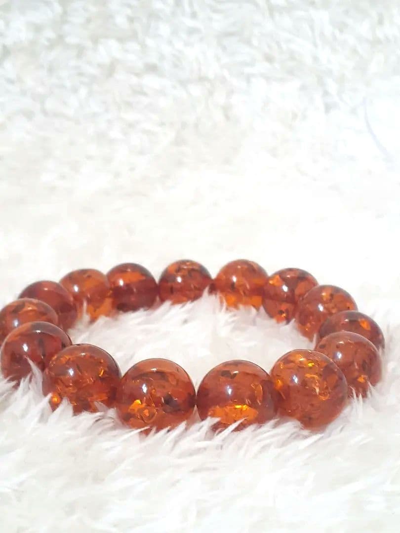 琥珀　ブレスレット　サイズ16～17