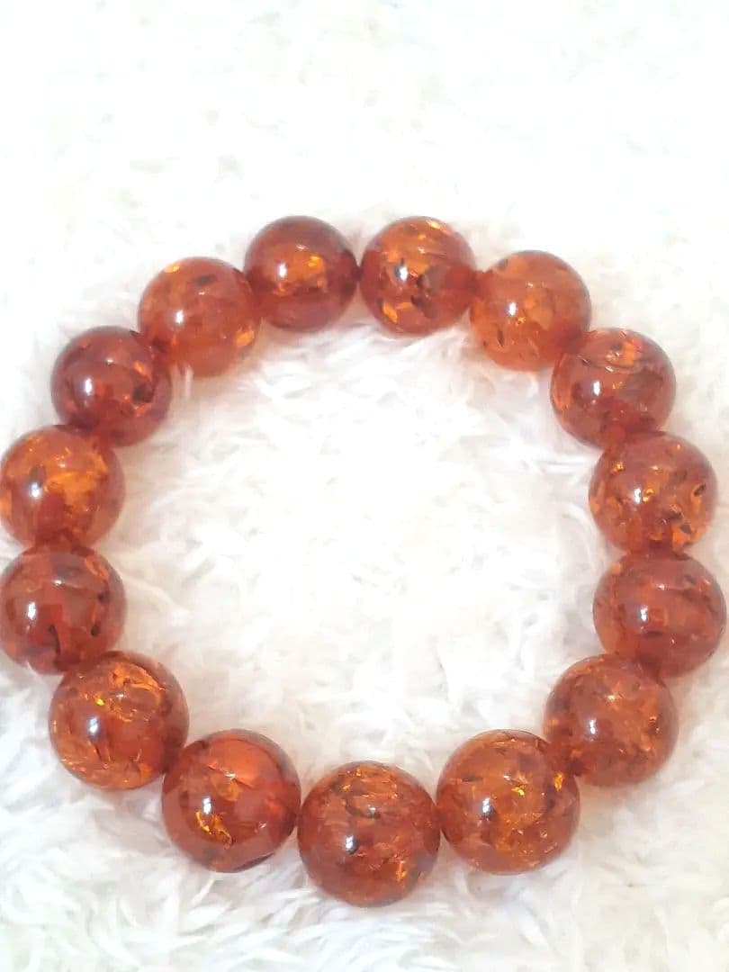 琥珀　ブレスレット　サイズ16～17