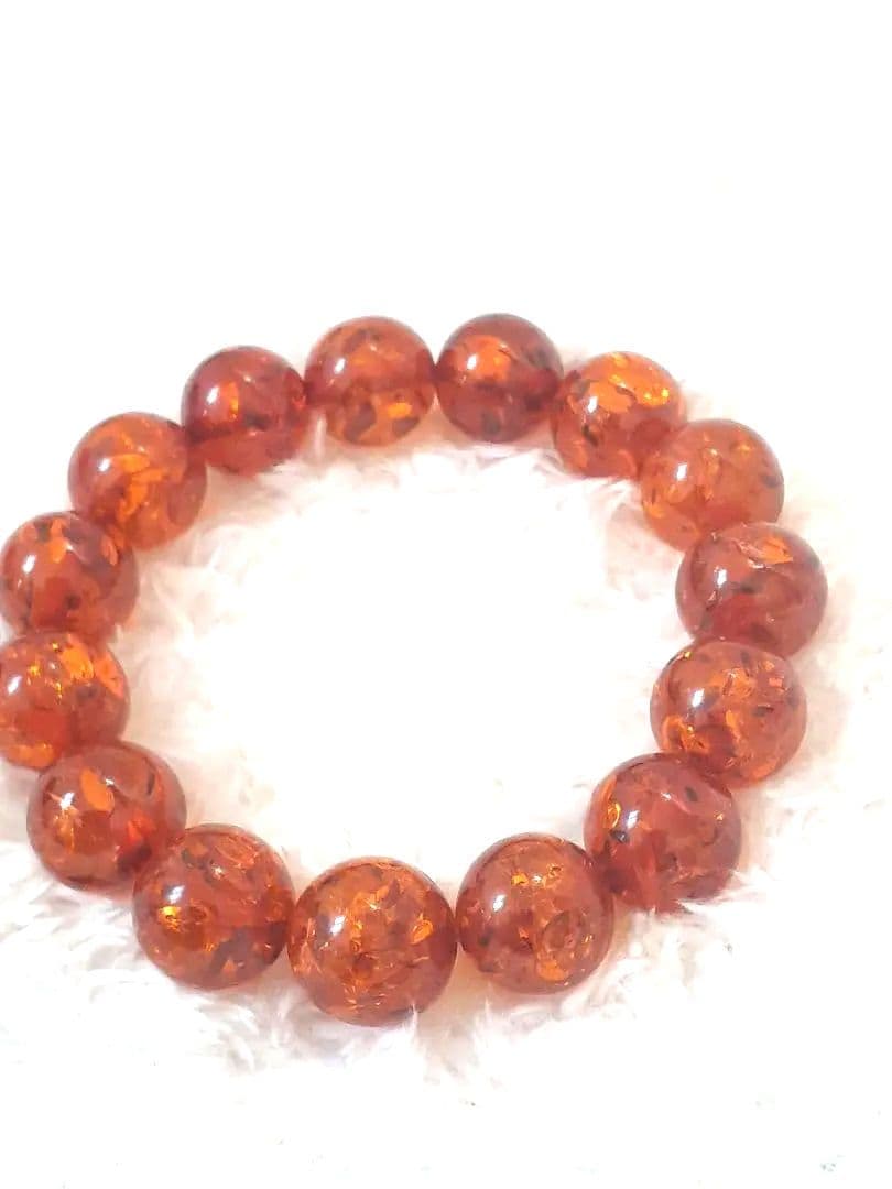 琥珀　ブレスレット　サイズ16～17