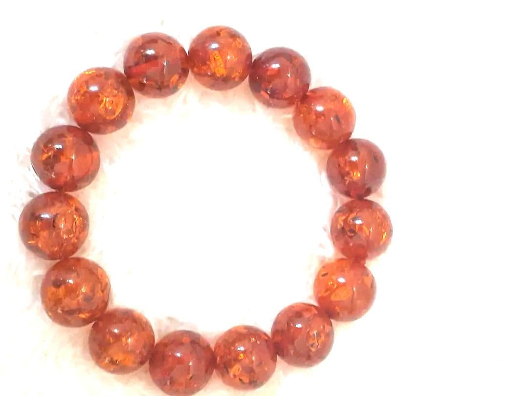 琥珀　ブレスレット　サイズ16～17
