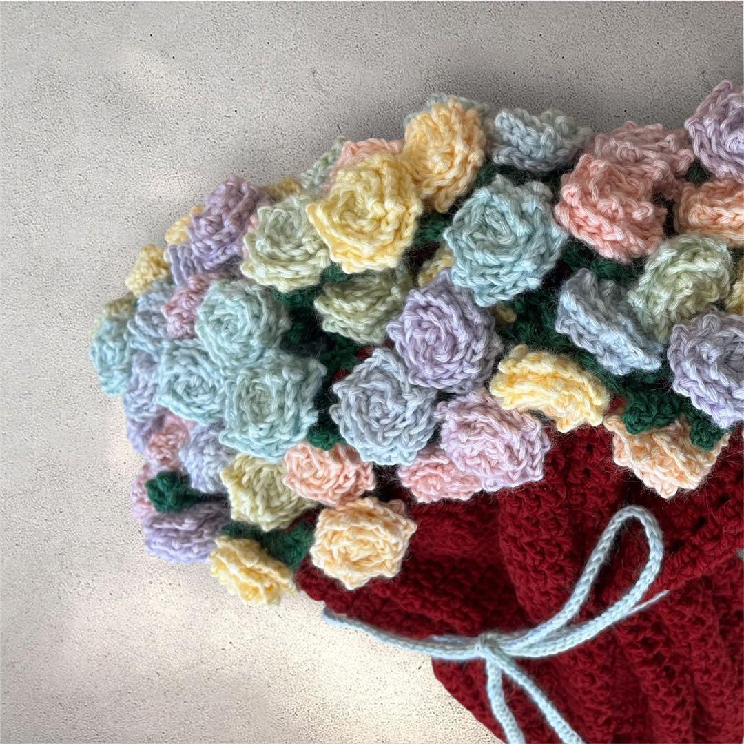 花束ブランケット　レインボーローズ