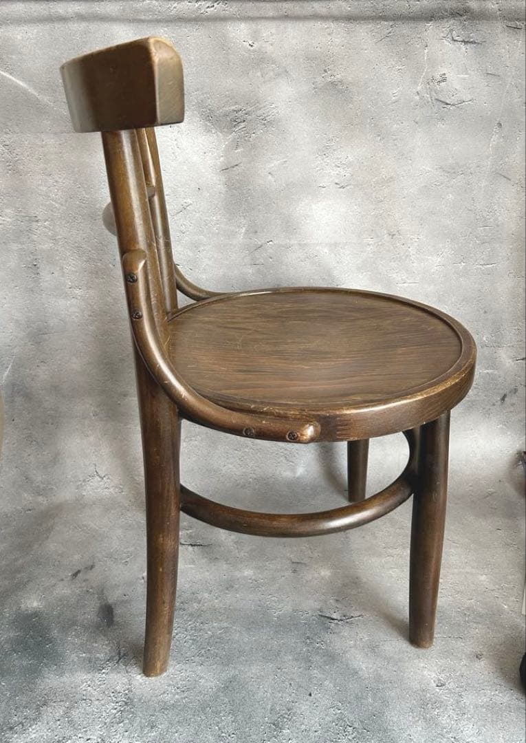 【希少】アンティーク ベントウッドチェア 曲げ木 椅子 カフェチェア チェコ製風