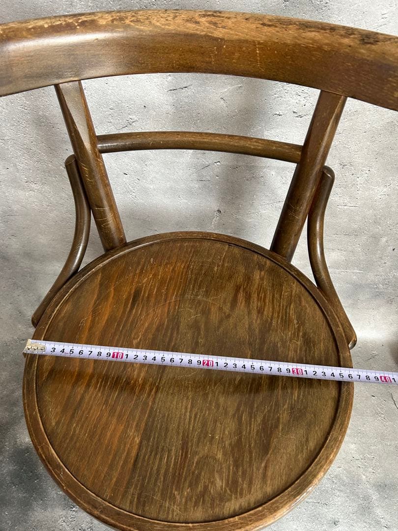 【希少】アンティーク ベントウッドチェア 曲げ木 椅子 カフェチェア チェコ製風