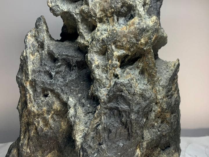 佐治川石 ウブ 桐箱付 『清風明月』 横15×高29.5(cm)