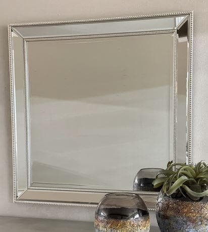 ミラー ミラーフレーム シルバー モダン 84X84 XR-3378-7070