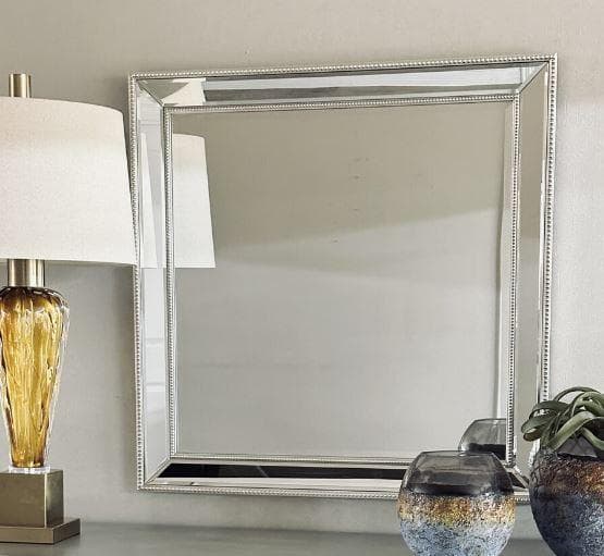 ミラー ミラーフレーム シルバー モダン 84X84 XR-3378-7070