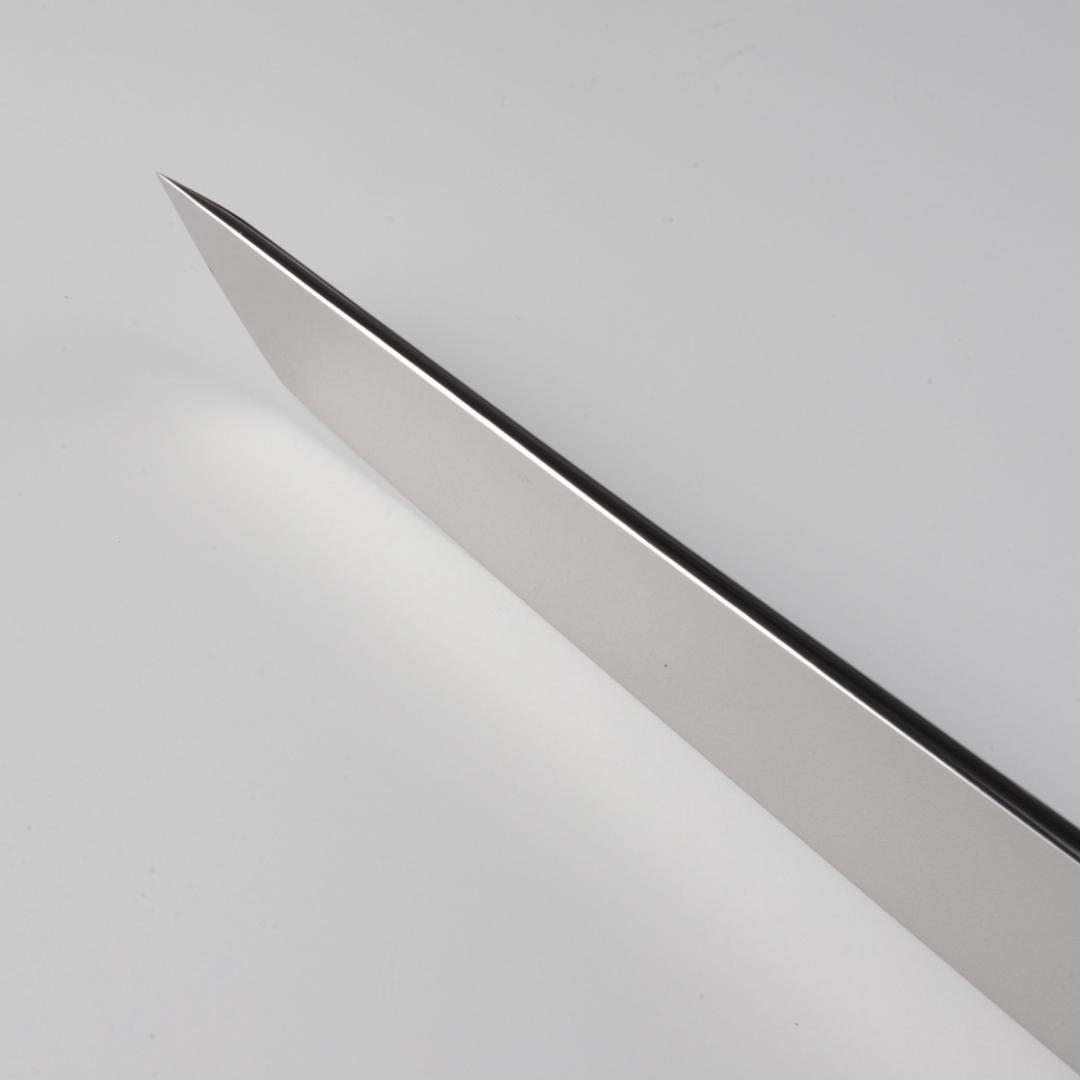 梵静刃物マグロ包丁刃渡700mm鏡面仕上げ 刺身包丁反りスネークウッド柄 鞘付き