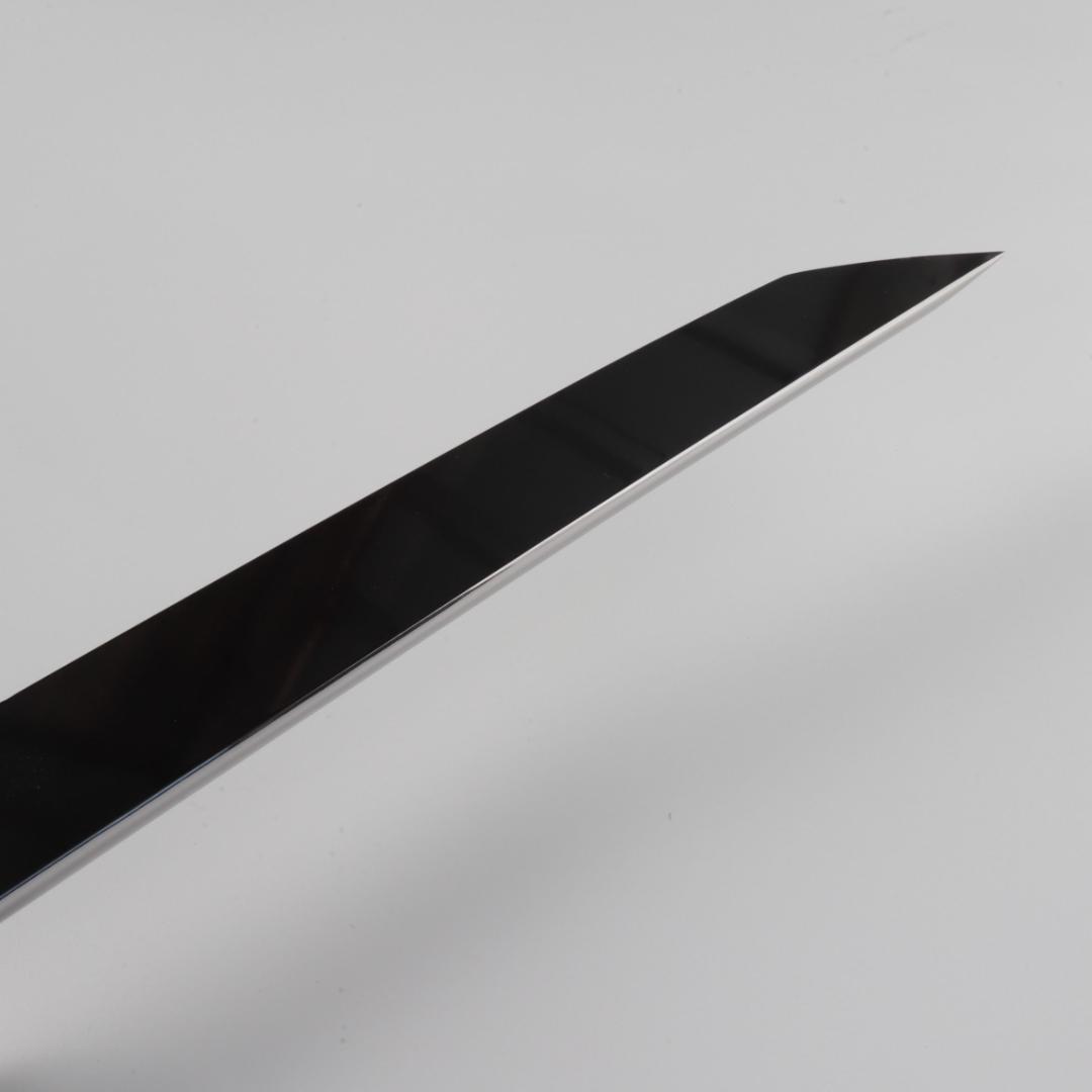 梵静刃物マグロ包丁刃渡700mm鏡面仕上げ 刺身包丁反りスネークウッド柄 鞘付き