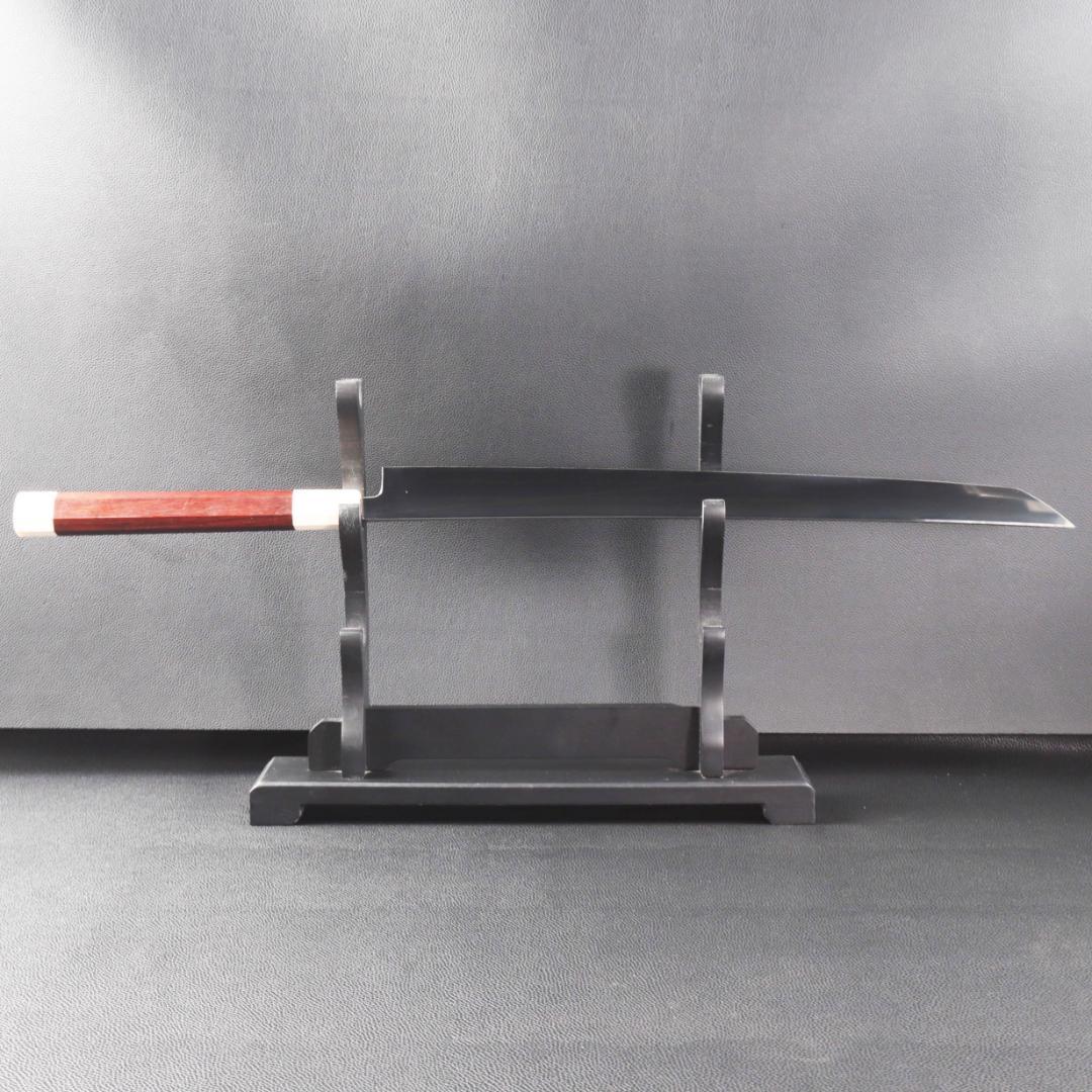 梵静刃物マグロ包丁刃渡700mm鏡面仕上げ 刺身包丁反りスネークウッド柄 鞘付き