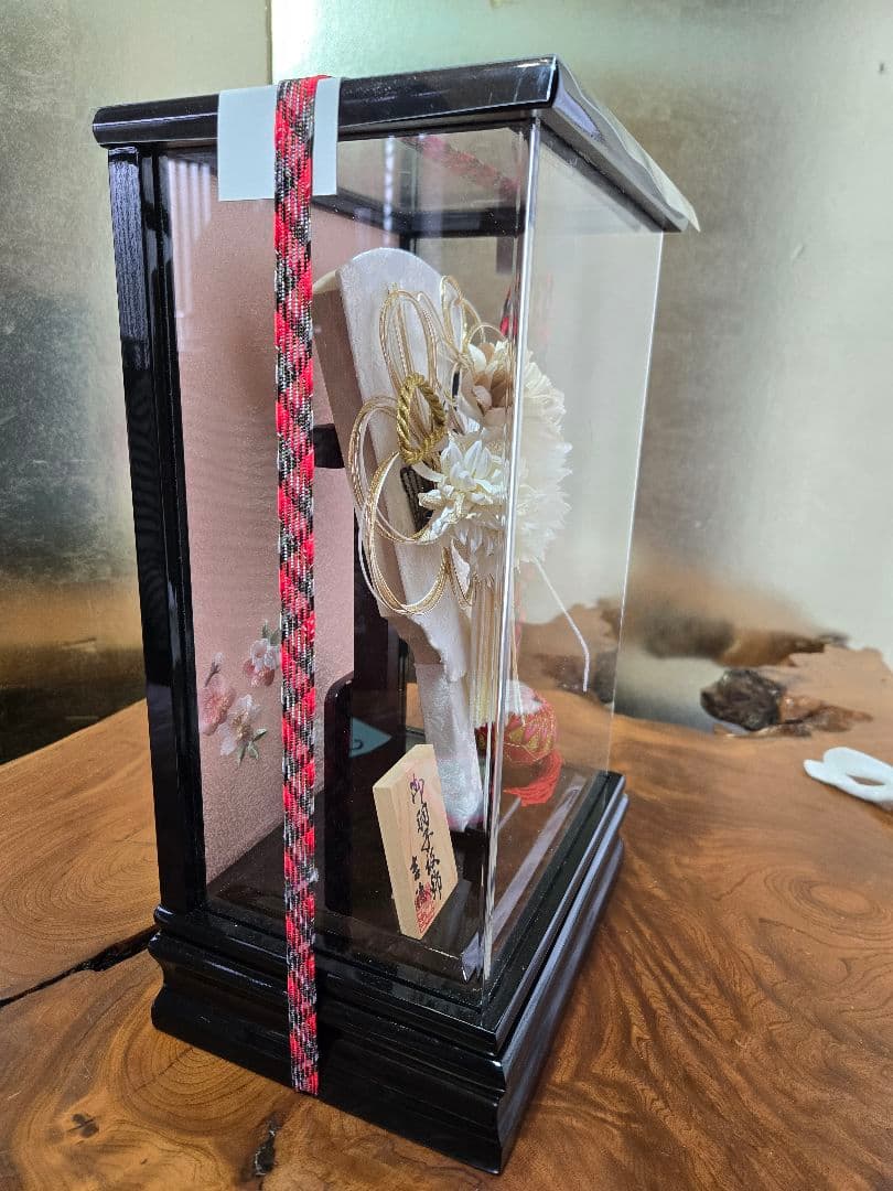 【展示品限り】正月飾り　羽子板　ケース飾り　※閉店セール　H25