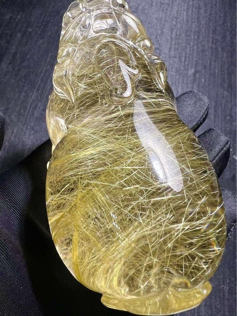 ⭐︎【天然】タイチンクオーツ 置物 437.5g