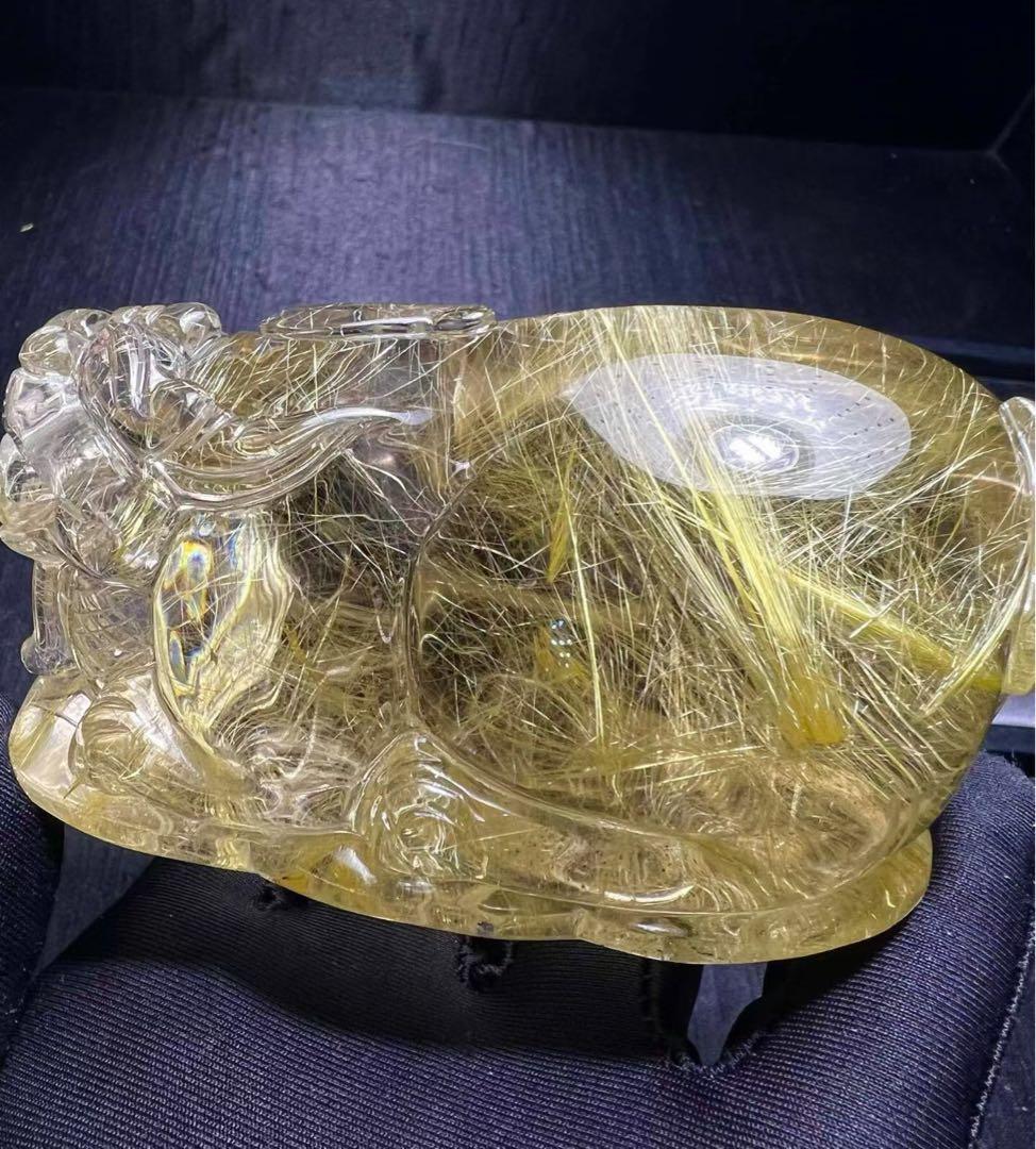 ⭐︎【天然】タイチンクオーツ 置物 437.5g