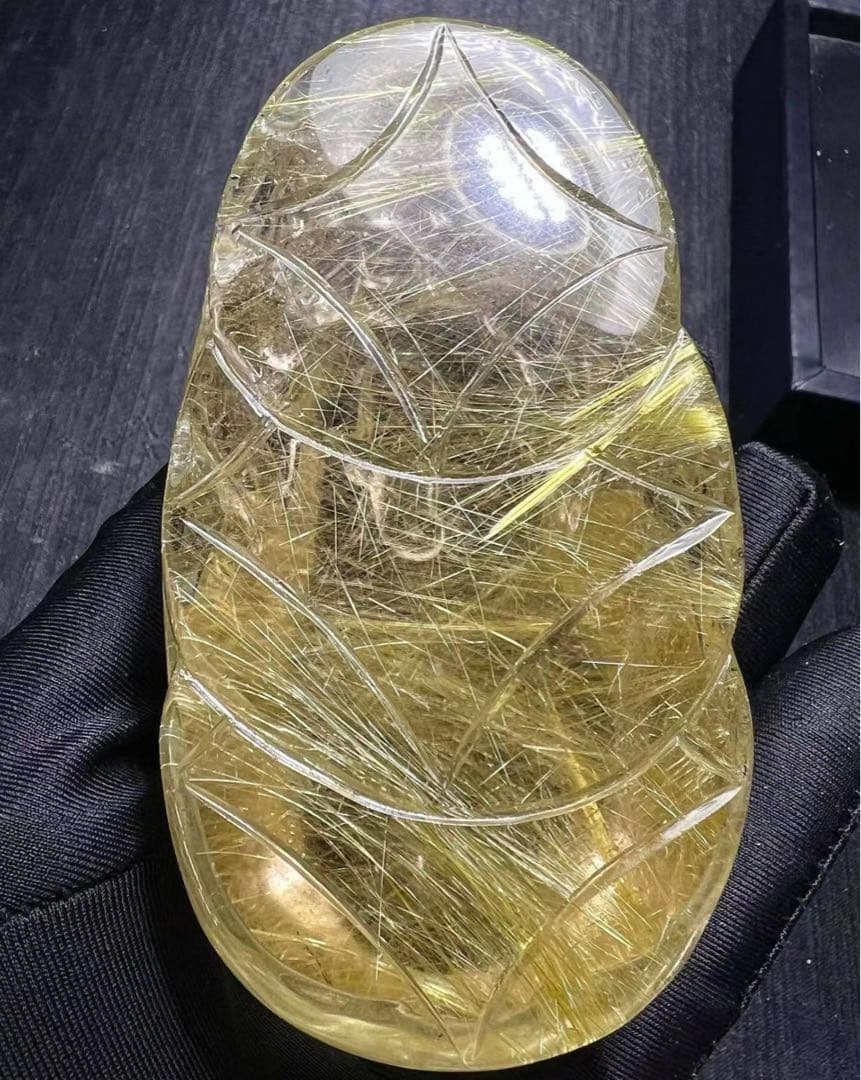 ⭐︎【天然】タイチンクオーツ 置物 437.5g