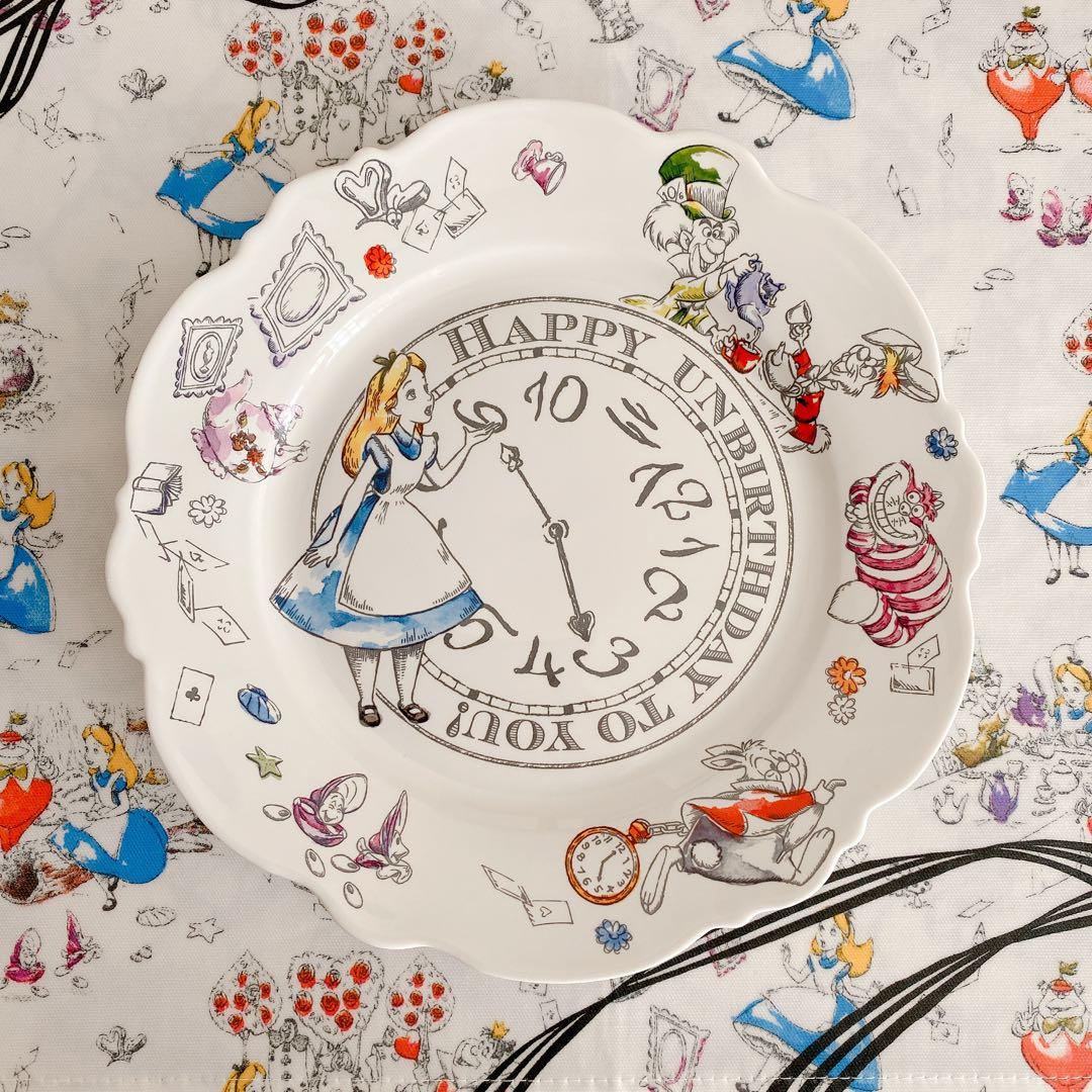 未使用 Disney ディズニー アリス 皿 アフタヌーンティー 3枚セット