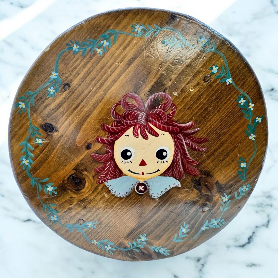 ラガディ アン&アンディ トールペイント 木製 テーブル&スツール２脚 セット