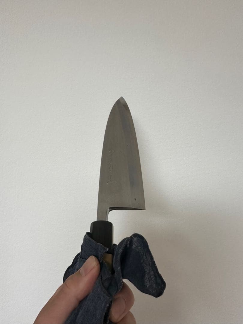 子の日　白極上　本霞　出刃　195 鞘あり