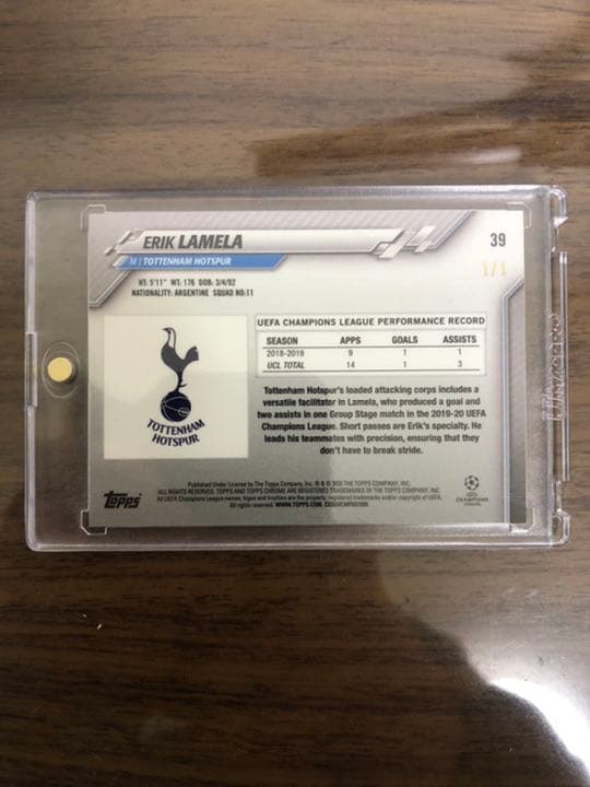 【R3cardsさん専用】 Topps Chrome ラメラ トッテナム 1/1