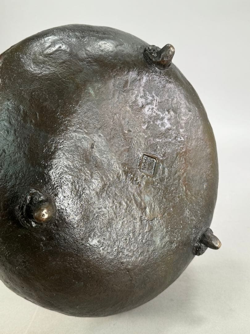 池坊 いけばな 銅鋳造 水盤 銅花器