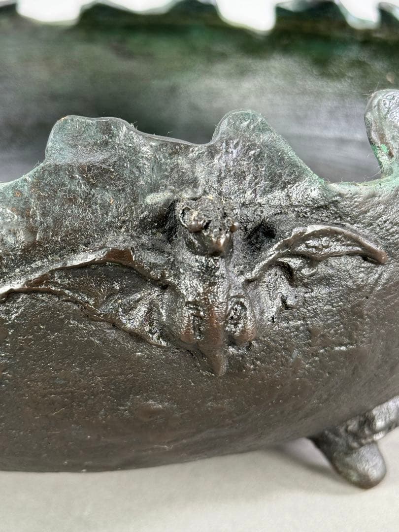 池坊 いけばな 銅鋳造 水盤 銅花器