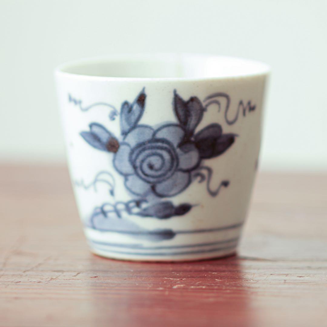 伊万里 古伊万里 花 蕎麦猪口 江戸 中期 べた底 金継ぎ 材料 - メルカリ