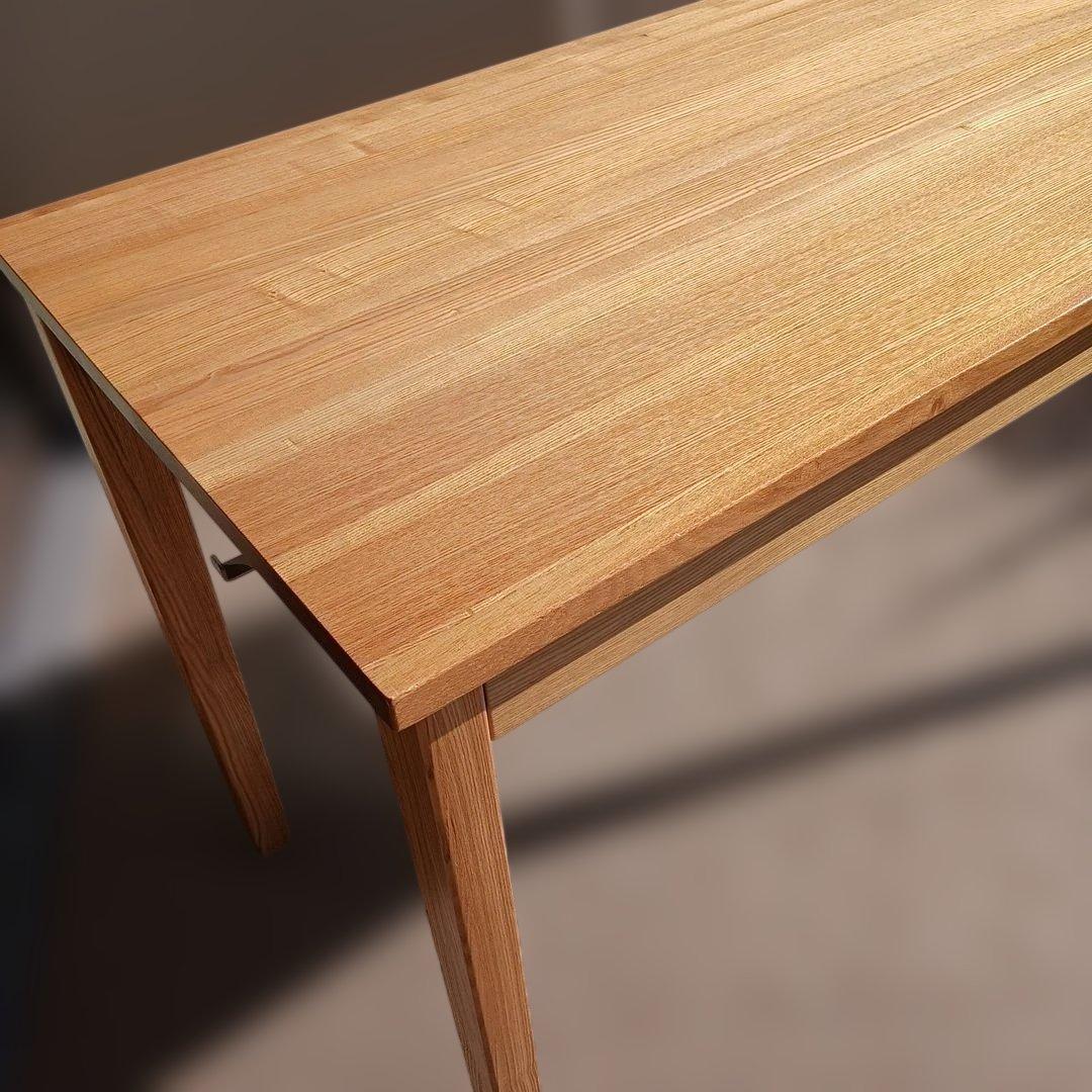 木製シンプルデスク 引き出し付き