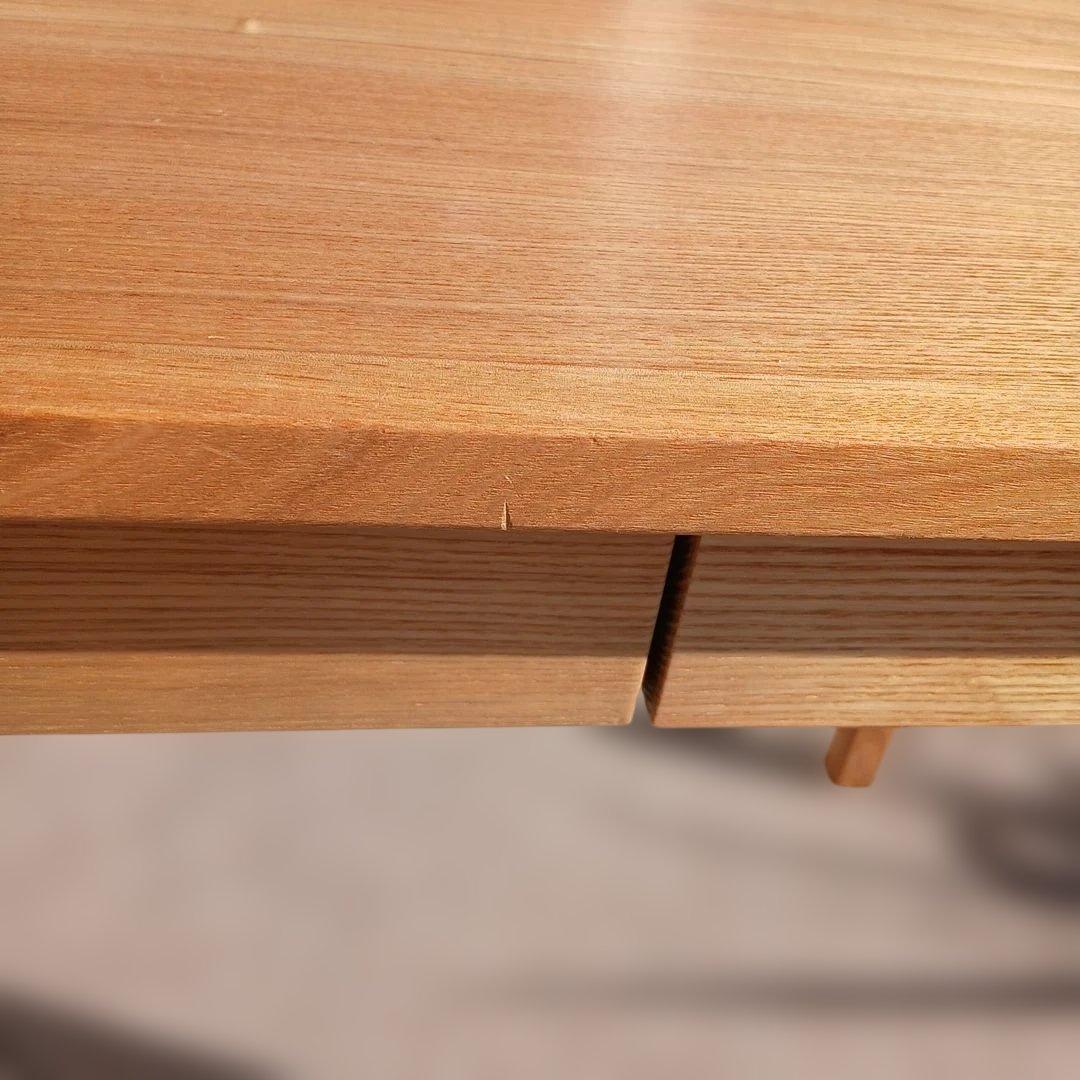 木製シンプルデスク 引き出し付き