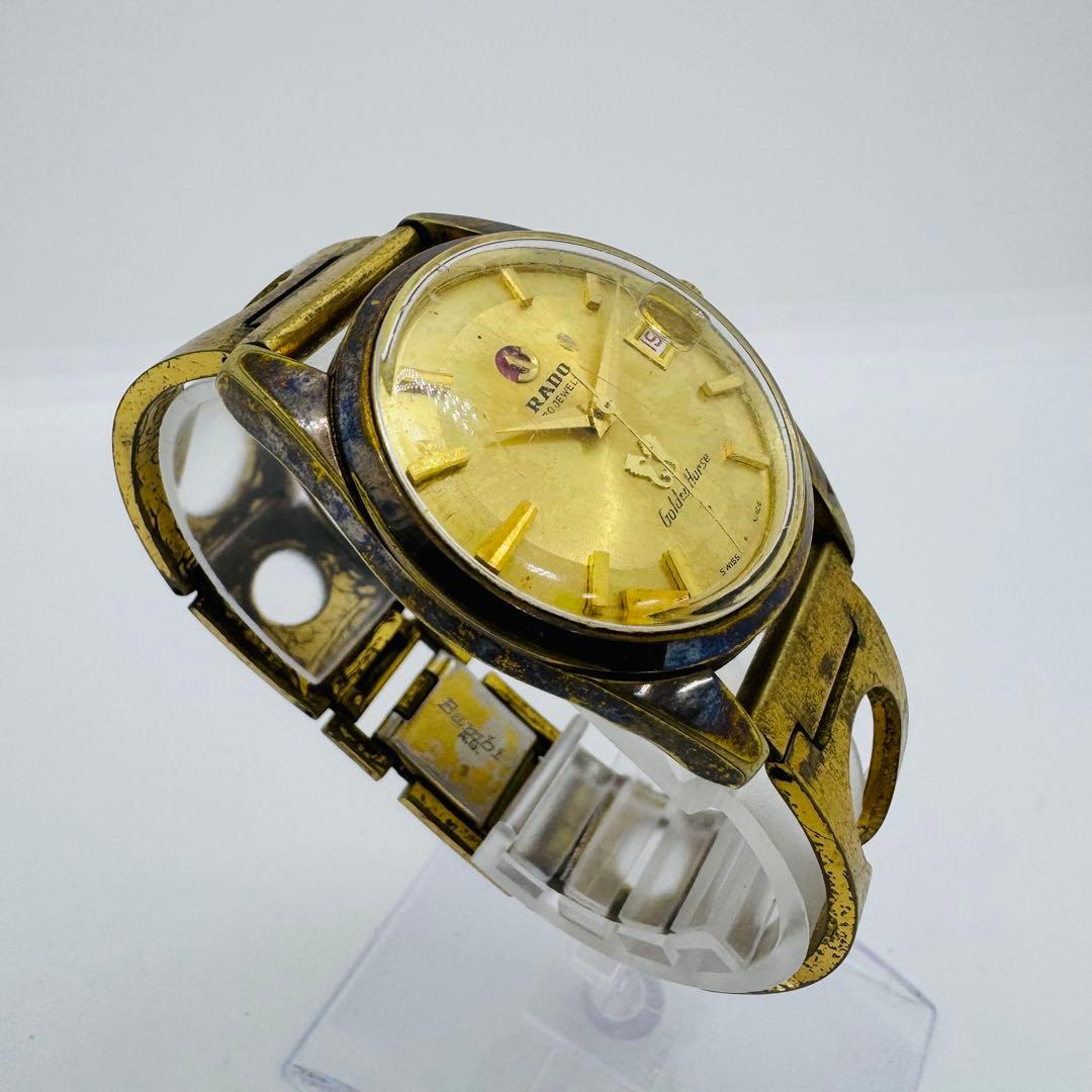 ✨RADO✨ラドー✨デイト✨ゴールド文字盤✨ゴールデンホース✨腕時計✨