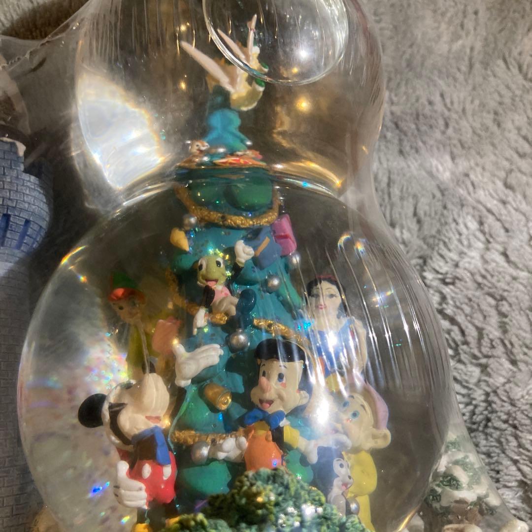 ディズニー　スノーグローブ　スノードーム　オルゴール