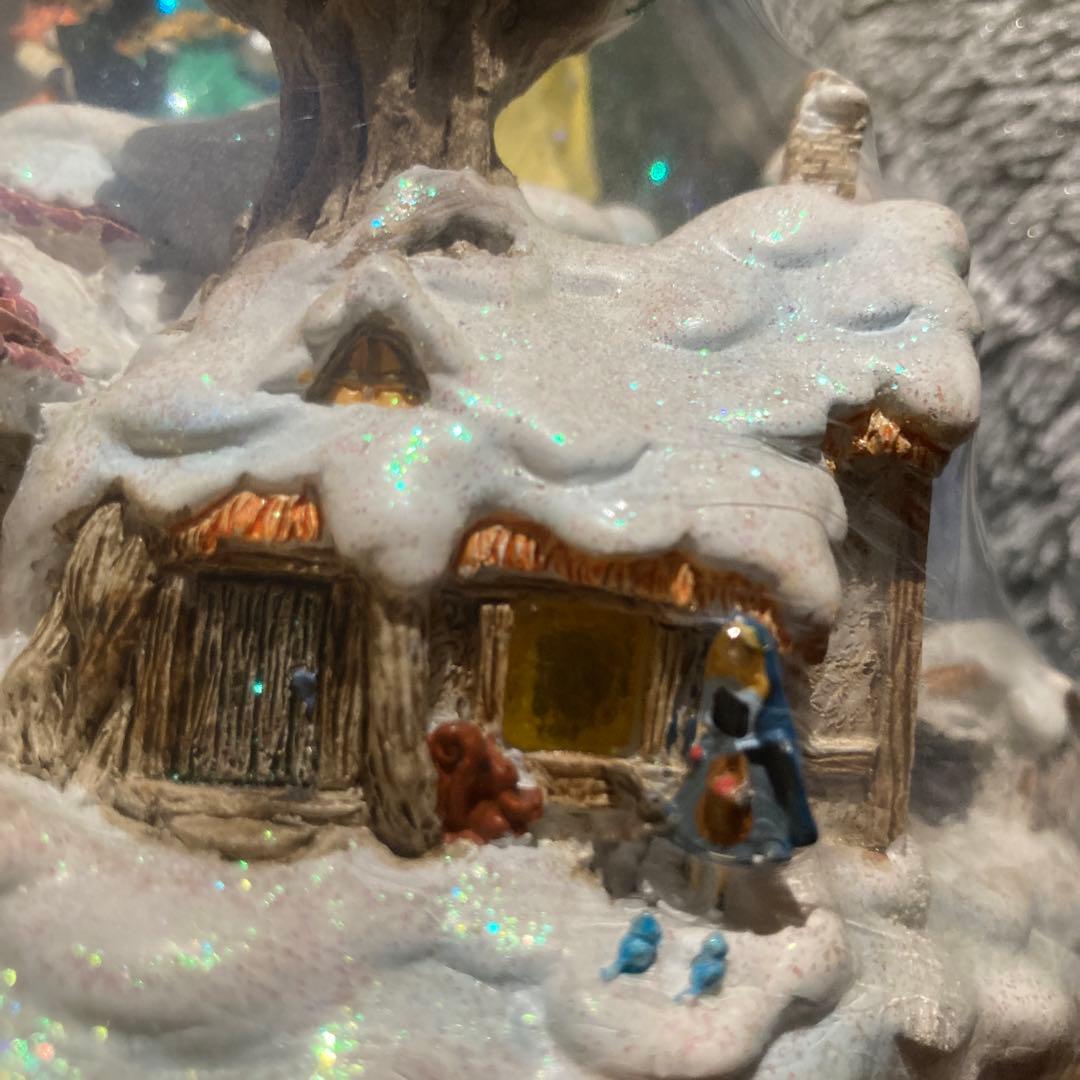 ディズニー　スノーグローブ　スノードーム　オルゴール