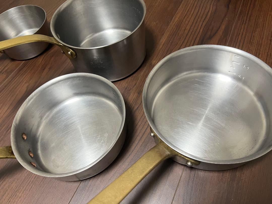King denji キングデンジ　ステンレス　片手鍋　4つセット