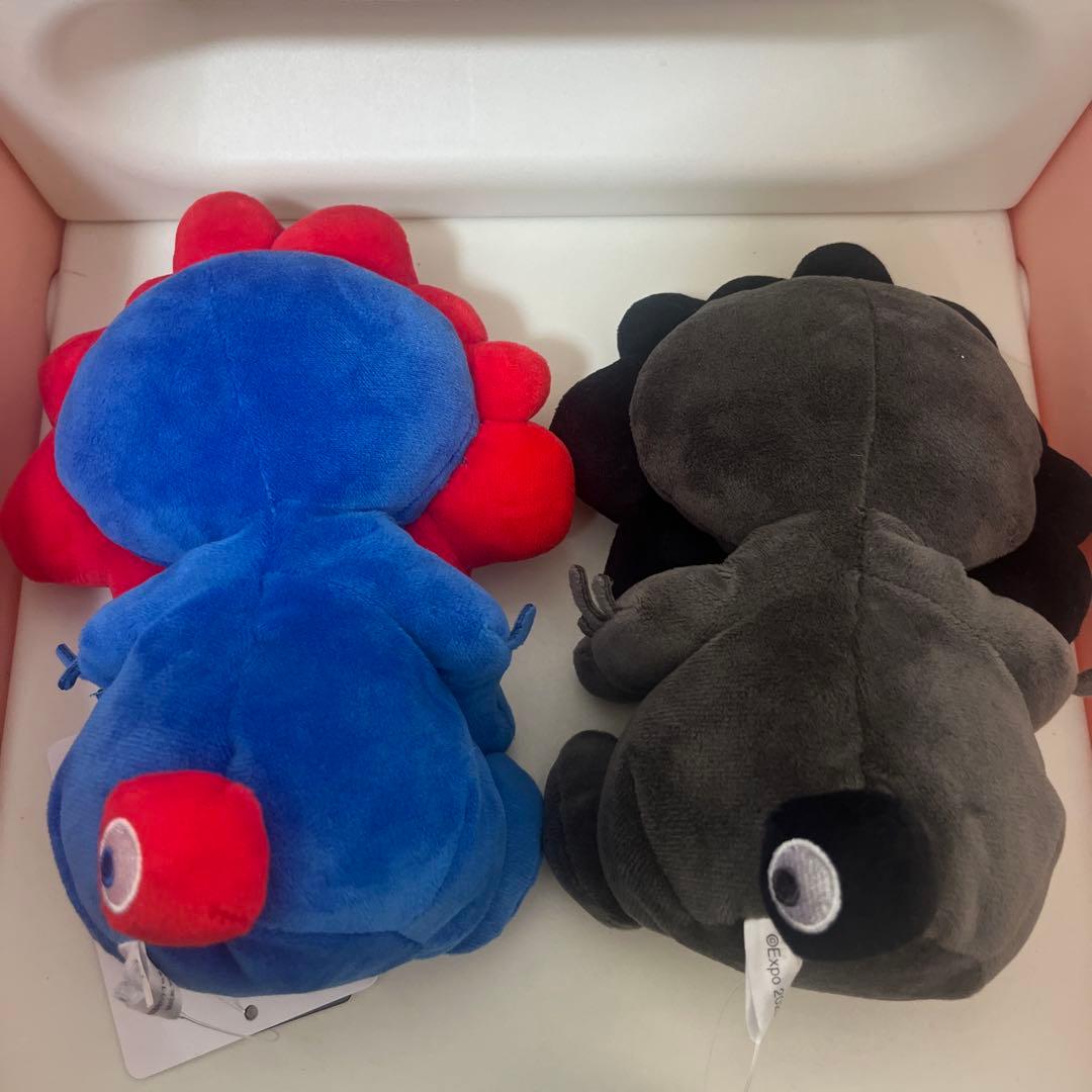 ミャクミャクお手玉風ぬいぐるみS ノーマル・黒 大阪関西万博EXPO2025