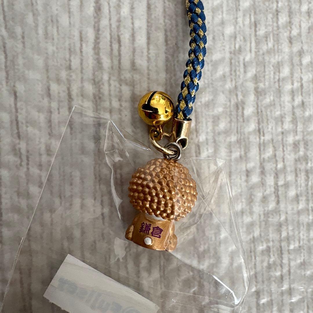 ハローキティ　ご当地　鎌倉大仏　ストラップ　根付け