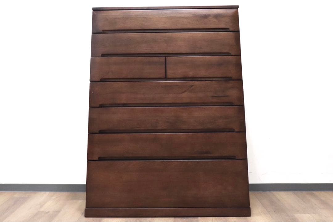 GMHS31○IDC大塚家具 7段チェスト 整理箪笥 ハイチェスト 収納家具