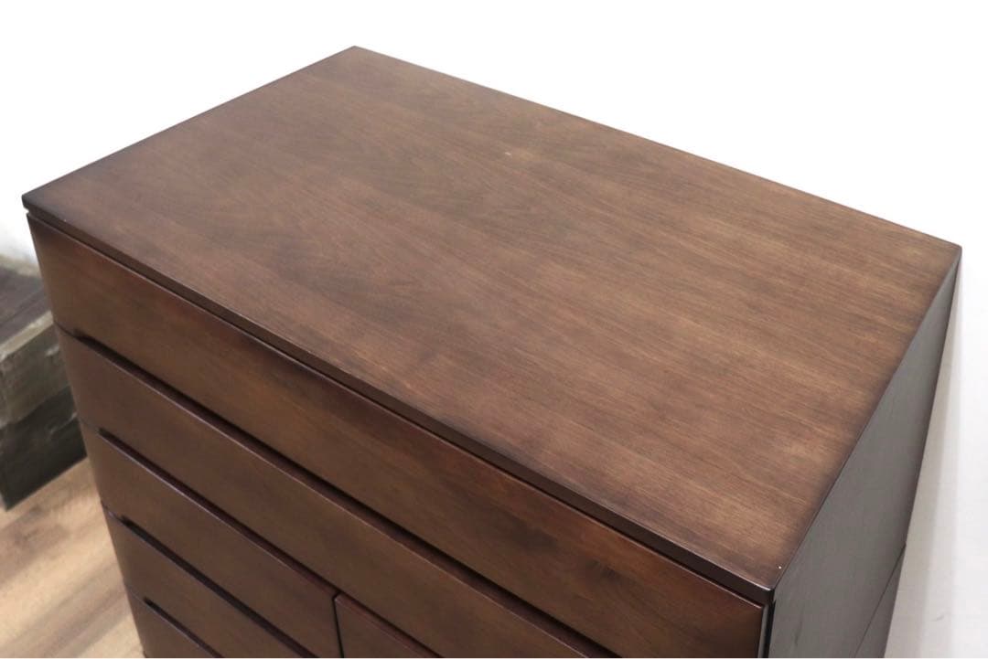 GMHS31○IDC大塚家具 7段チェスト 整理箪笥 ハイチェスト 収納家具